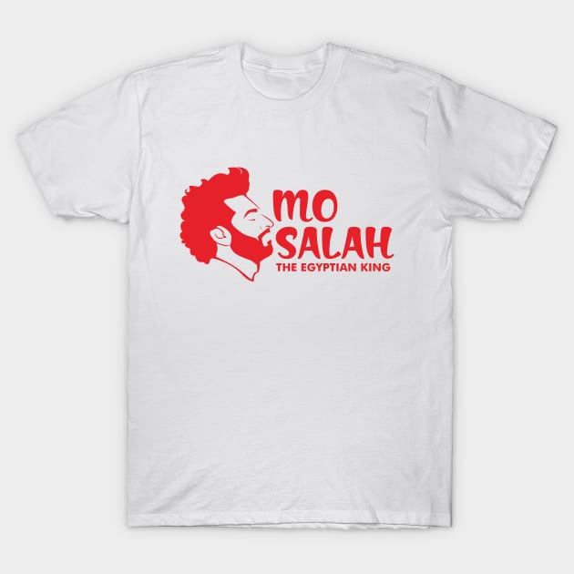 Mo Salah The Egyptian King T-Shirt by Lotemalole